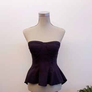 Tobi strapless Hi-Lo top size small